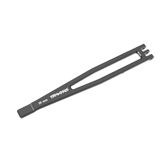 Battery hold-down, 6061-T6 aluminum (gray-anodized)