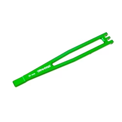Battery hold-down, 6061-T6 aluminum (green-anodized)