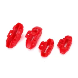 Brake calipers (red), front (2)/ rear (2), TRX8367