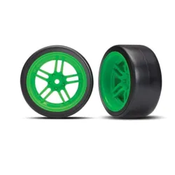TIRES AND WHEELS, ASSEMBLED, GLUED (SPLIT-SPOKE GR, #TRX8377G