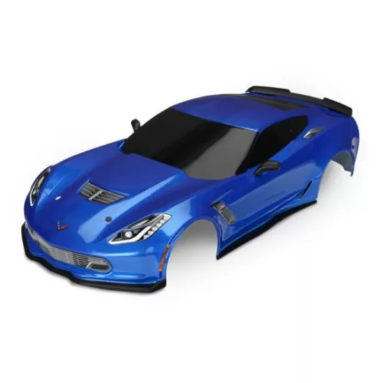 Body, Chevrolet Corvette Z06, blue (painted, decals applied)