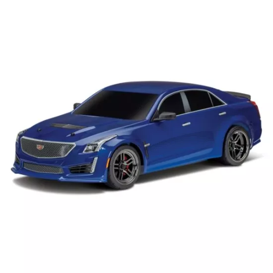 Body, Cadillac CTS-V, blue (painted, decals applied)