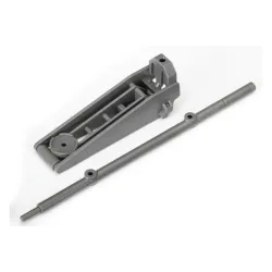 Floor jack & handle, grey