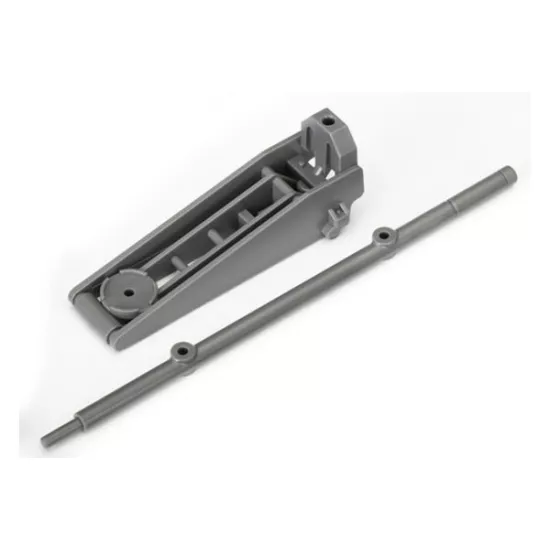 Floor jack & handle, grey