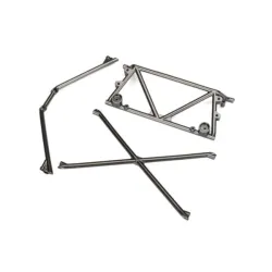Tube chassis, center support/ cage top/ rear cage support (satin black chrome-pl