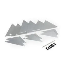 Tube chassis, inner panels (silver aluminum) (front (2)/ wheel well (4)/ middle