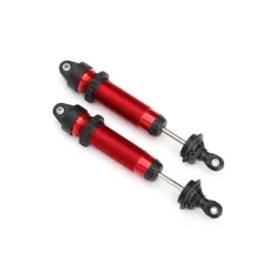 Shocks, GTR, 134mm, aluminum (red-anodized) (fully assembled w/o springs) (front