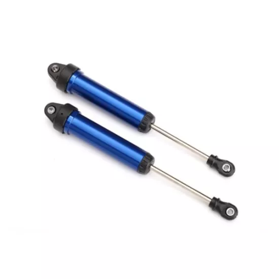 Shocks, GTR, 134mm, aluminum (blue-anodized) (fully assembled w/o springs) (fron