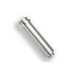 Body, GTR shock, 64mm, silver aluminum (front, no threads)