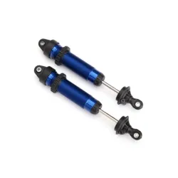 Shocks, GTR, 139mm, aluminum (blue-anodized) (fully assembled w/o springs) (rear