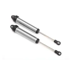 Shocks, GTR, 160mm, silver aluminum (fully assembled w/o springs) (rear, no thre