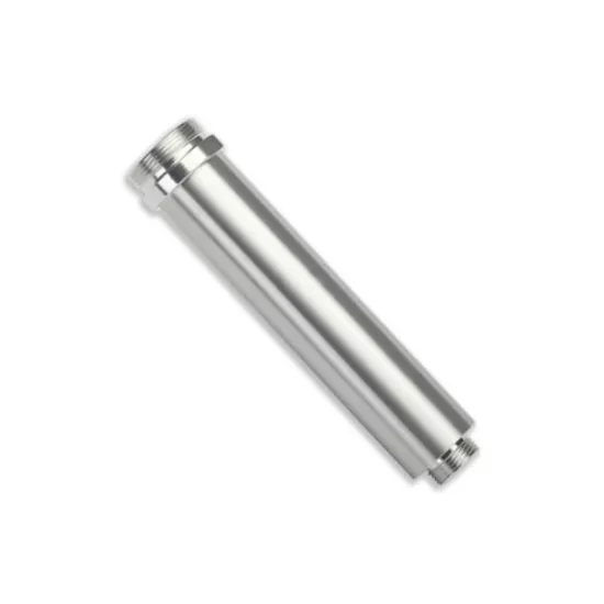 Body, GTR shock, 77mm, silver aluminum (rear, no threads)