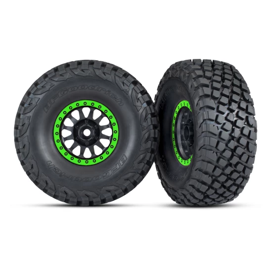 Method Black & Green Race Wheels w/ BFG Tires (2)
