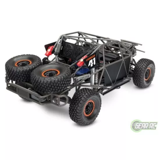 Traxxas Unlimited Desert Racer Fox – Voiture RC 6S, Châssis Tubulaire, Amortisseurs GTR, TSM, Éclairage LED Haute Intensité