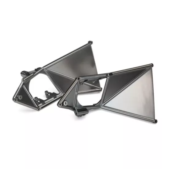 Mounts, suspension arm, upper (front) (left & right) (satin black chrome-plated)