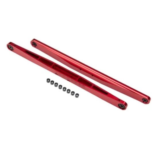 Trailing arm, aluminum (red-anodized) (2) (assembled with hollow balls), TRX8544R