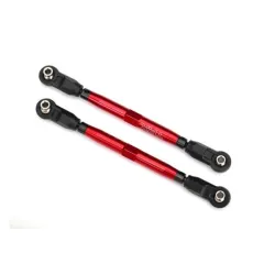 Toe links, front, Unlimited Desert Racer (TUBES red-anodized, 7075-T6 aluminum,, TRX8547R