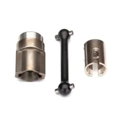 Driveshaft, center, front (steel)/ 2.5x12 screw pin