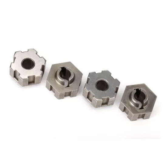 Wheel hubs, hex, steel (4)