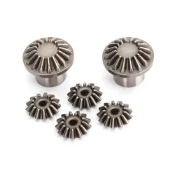 Gear set, differential (front) (output gears (2)/ spider gears (4))