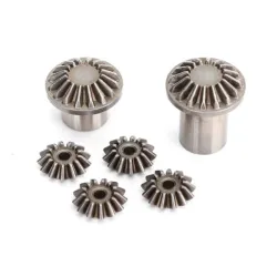 Gear set, center differential (output gears (2)/ spider gears (4))