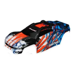 Body, E-Revo, orange/ window, grill, lights decal sheet (assembled with front &