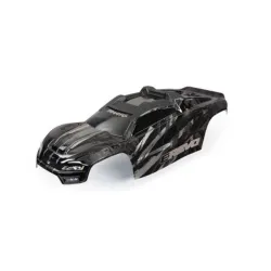Body, E-Revo, Black/ Window, Grille, Lights Decal Sheet (Assembled With Front & Rear Body Mounts And Rear Body Support For Clipless Mounting)
