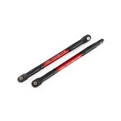 Push rods, aluminum (red-anodized), heavy duty (2) (assembled with rod ends and threaded inserts)
