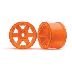 Wheels, 3.8' (orange) (2) (17mm splined)