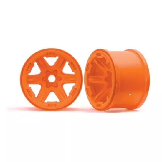 Wheels, 3.8' (orange) (2) (17mm splined)