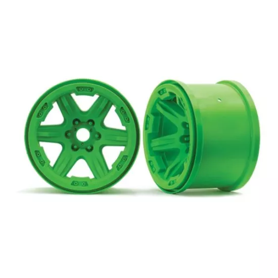 Wheels, 3.8' (green) (2) (17mm splined)