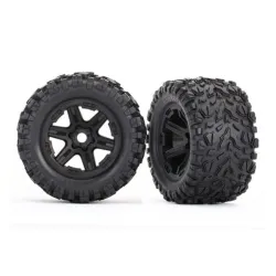 3.8 Zwarte 6-Spaaks Wielen met Talon EXT Banden (2 stuks)