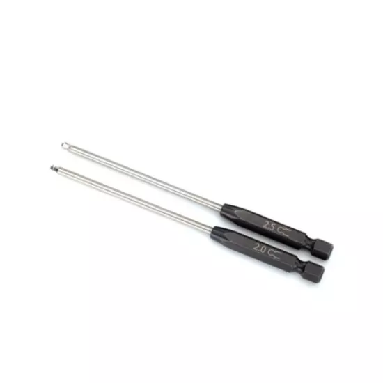Traxxas Speed Bit Set, hex driver, 2-piece ball-end (2.0mm, 2.5mm), 1/4' drive, TRX8716