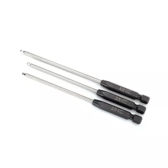 Traxxas Speed Bit Set, hex driver, 3-piece ball-end (2.0mm, 2.5mm, 3.0mm), 1/4', TRX8716X