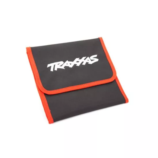 Tool pouch, red (custom embroidered with Traxxas logo)