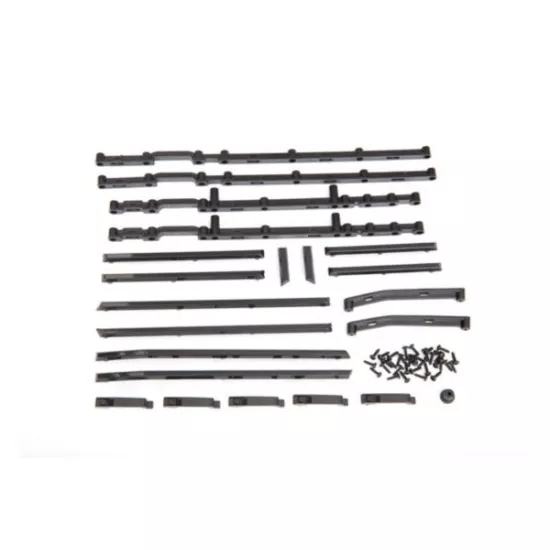 Side trim, left & right (black)/ side trim retainers (6)/ door handles, left, ri, TRX8815