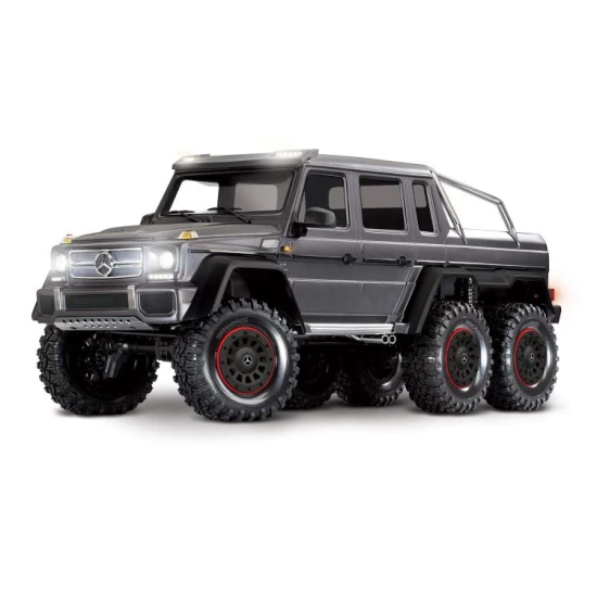 Traxxas TRX-6 Mercedes-Benz G 63 AMG 6X6 elektrische truck zonder clips, zilver