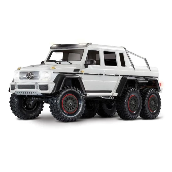 Traxxas TRX-6 Mercedes-Benz G 63 AMG 6X6 elektrische truck zonder clips, wit