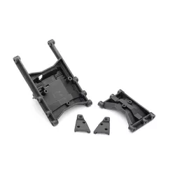 Chassis crossmember (intermediate (1) & rear (1))/ shock mounts (left & right)