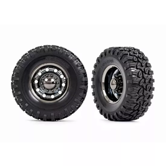Tires and wheels, assembled, glued (TRX-6 2.2' wheels, Canyon RT 4.6x2.2' tires) (rear) (2)