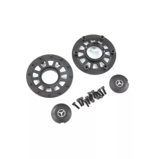 Center caps (2)/ beadlock rings (2) (requires #8255A extended stub axle)