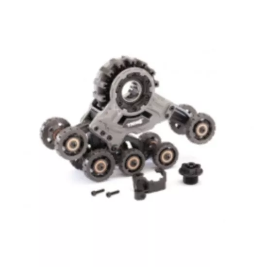 Traxx, front, left (assembled) (requires 8886 stub axle, 7061 GTR shock, & 8895, TRX8881