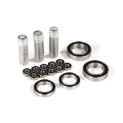 Ball bearing set, TRX-4 Traxx, black rubber sealed, stainless (contains 5x11x