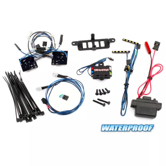 LED light set, complete with power supply & lens (contains headlights, tail ligh
