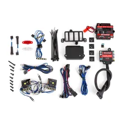 Pro Scale LED light set, TRX-4 Mercedes G 500 & G 63, complete with power module (contains headlights, tail lights, roof lights, & distribution block) (fits 8811 or 8825 body)