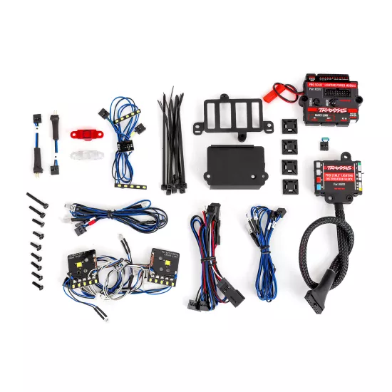 Pro Scale LED verlichtingsset, TRX-4 Mercedes G 500 en G 63, compleet met stroommodule (bevat koplampen, achterlichten, dakverlichting en verdeelblok) (geschikt voor carrosserie 8811 of 8825)