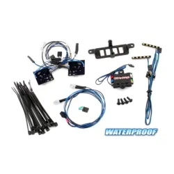 LED light set (contains headlights, tail lights, roof lights, and distribution block) (fits #8811 or #8825 body, requires #8028 power supply)