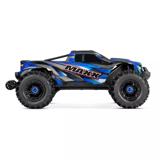 Traxxas Maxx wide 4S brushless monster truck Blauw zonder accu en lader