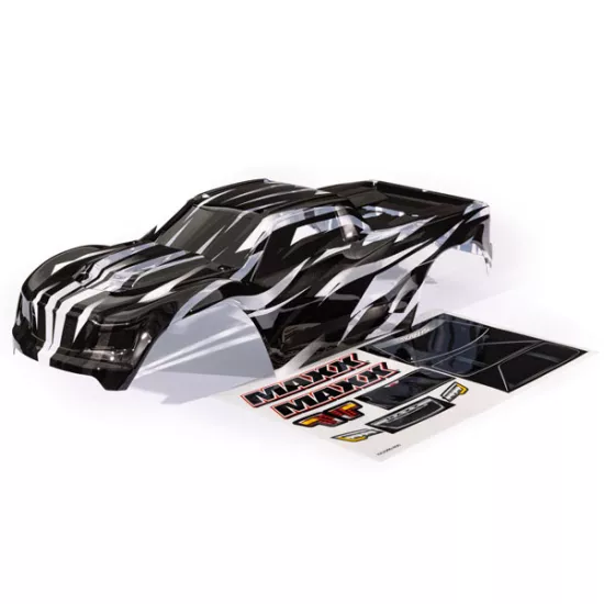 Body, Maxx, ProGraphix (graphics are printed, requires paint & final color application)/ decal sheet (fits Maxx with extended chassis (352mm wheelbase))