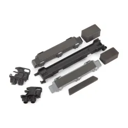 Battery hold-down/ mounts (front & rear)/ battery compartment spacers/ foam pads (fits Maxx with extended chassis (352mm wheelbase))